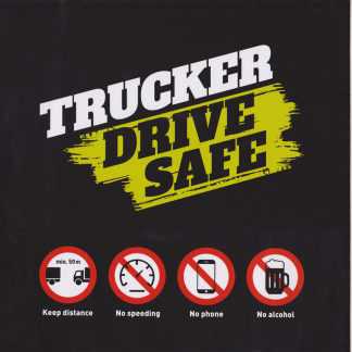 TRUCKER DRIVE SAFE - Aufkleber